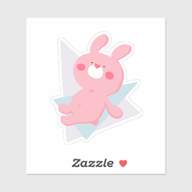 Cute bunny with heart nose (Sheet)