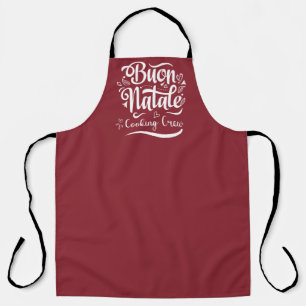 Cute Buon Natale Cooking Crew  Apron