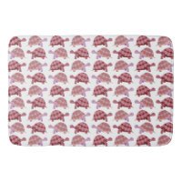 Cute Burgundy Cartoon Tortoise Pattern