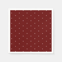 Cute burgundy white tiny polka dots elegant chic