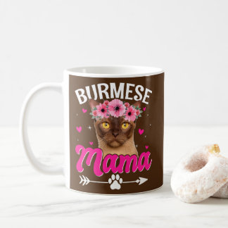 Cute Burmese Mama Cat Mom Mommy Mother's Day  Coffee Mug