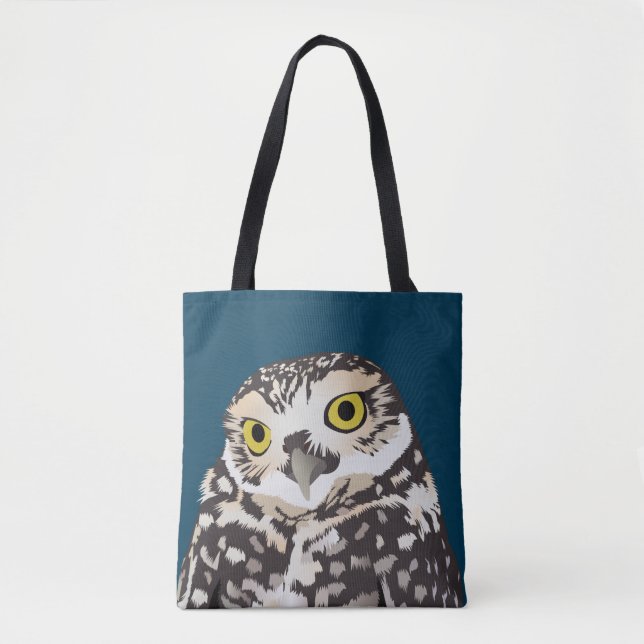 Cute Burrowing Owl Tote Bag (Front)
