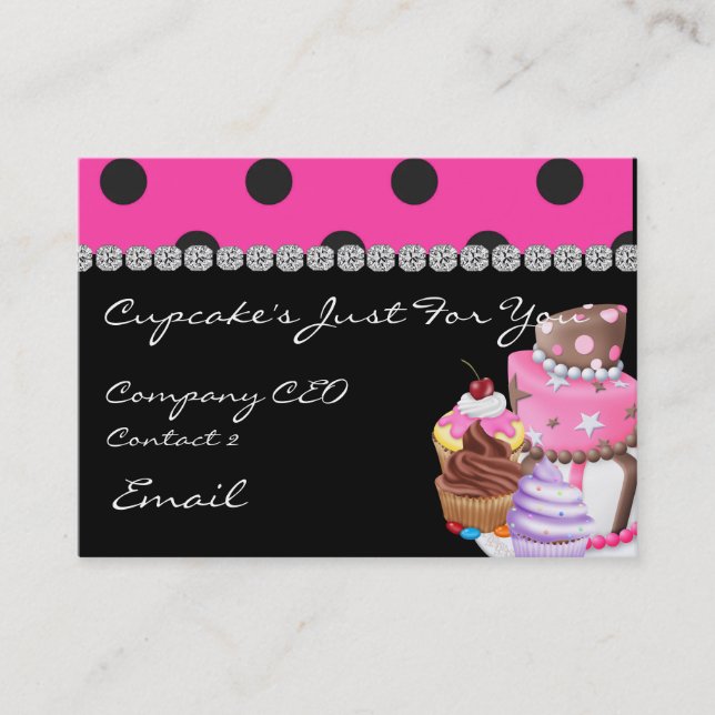 CUTE Business Cards CUPCAKES (Front)