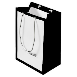 Cute Business Shopping Black Medium Gift Bag