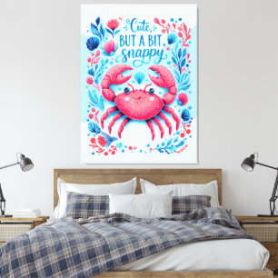 Cute but a bit Snappy Canvas Print