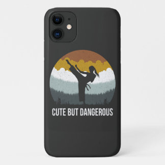 Cute but Dangerous - Karate Taekwondo Karate Girl  iPhone 11 Case
