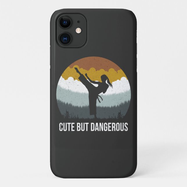 Cute but Dangerous - Karate Taekwondo Karate Girl  Case-Mate iPhone Case (Back)