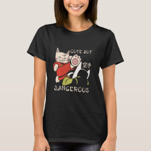 Cute But Dangerous Taekwondo Cats Girl T-Shirt