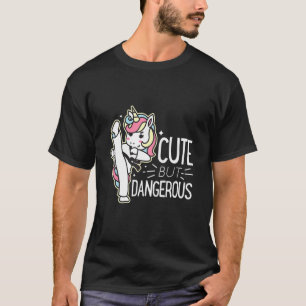 Cute But Dangerouss Karate Taekwondo Funny For Men T-Shirt