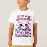 Cute But Dead Inside Pastel Goth Aesthetic T-Shirt