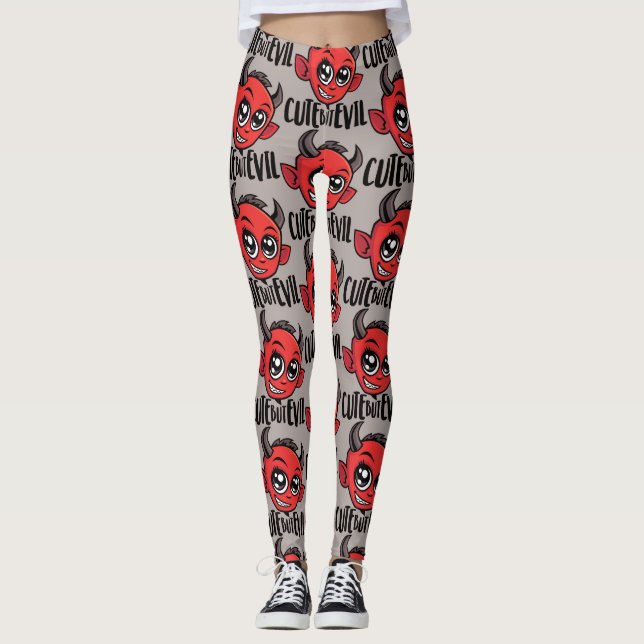 Cute But Evil Leggings (Front)