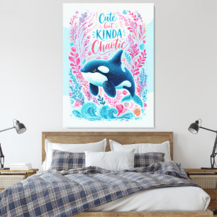 Cute but Kinda Chaotic Canvas Print