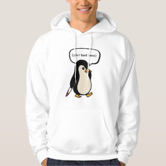 Cute but mischievous penguin hoodie