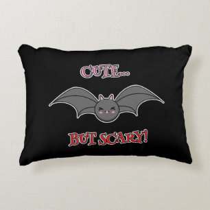 Cute but Scary Bat Accent Pillow