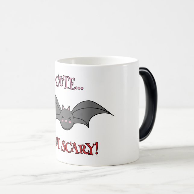 Cute but Scary Bat Magic Mug (Front Right)