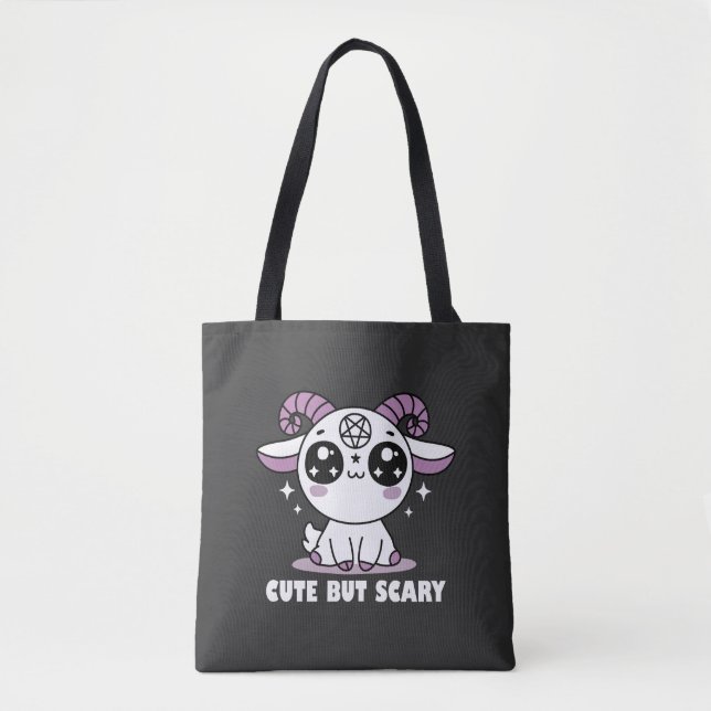 Cute But Scary Tote Bag (Front)