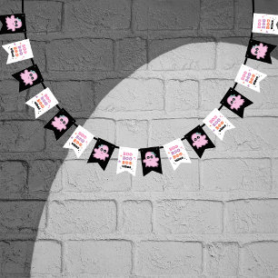 Cute But Spooky Boo Vibes Halloween Bunting Flags
