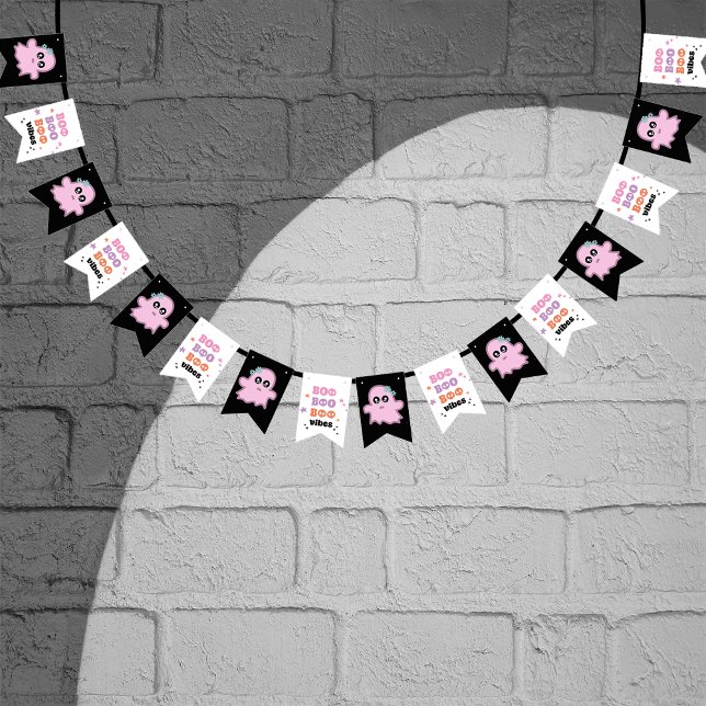 Cute But Spooky Boo Vibes Halloween  Bunting Flags (Creator Uploaded)