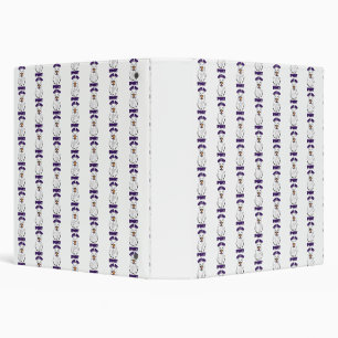 Cute but Spooky Halloween Ghost Holding a Pumpkin Binder