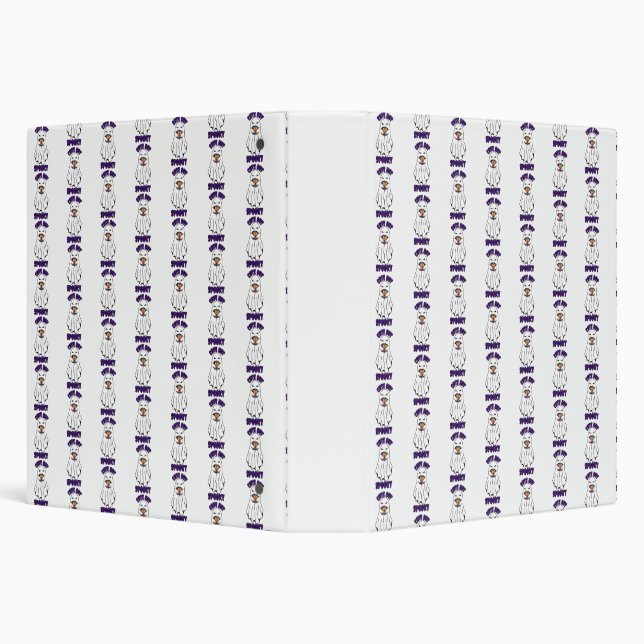 Cute but Spooky Halloween Ghost Holding a Pumpkin  Binder (Background)