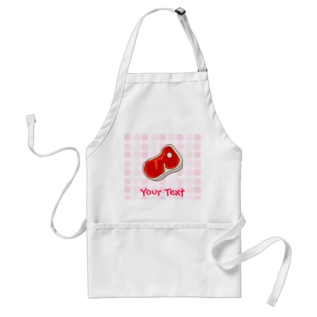 Cute Butcher's Steak Standard Apron (Front)