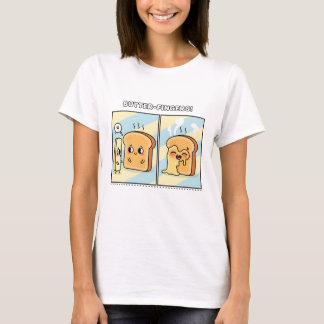 Cute Butter Melting on Hot Toast Comic T-Shirt