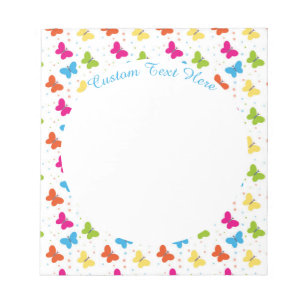 Cute Butterfly Decorative Pattern Personalized Notepad