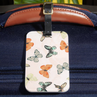 Cute Butterfly Pattern Luggage Tag