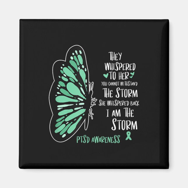 Cute Butterfly Ptsd Depression Prevention Us Army  Magnet (Front)