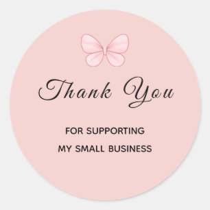Cute Butterfly Small Business Thank You Sticker