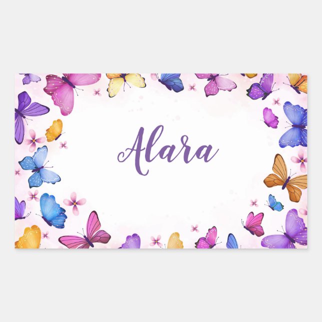 Cute Butterfly Stickers (Front)