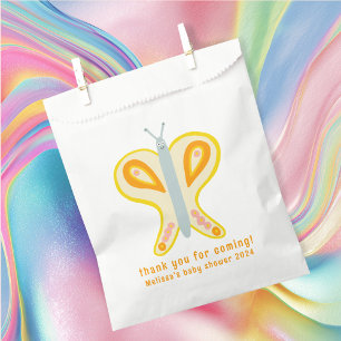 Cute Butterfly Thank You CUSTOM Baby Shower Favour Bag