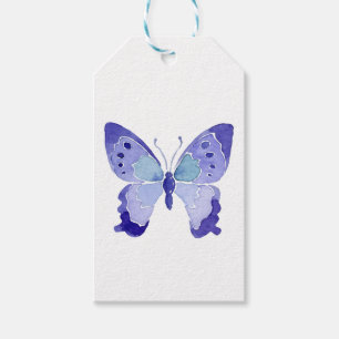 Cute Butterfly Watercolor Butterflies Wedding Gift Tags