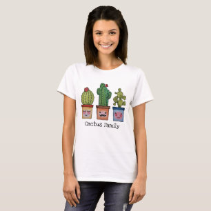 Cute Cactus Family In Watercolor T-Shirt