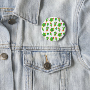 Cute Cactus, Green Cactus, Cactus Pattern 2 Inch Round Button