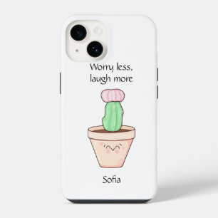 Cute Cactus in Kawaii Style  iPhone 14 Case
