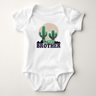 Cute Cactus Little Brother  Baby Bodysuit