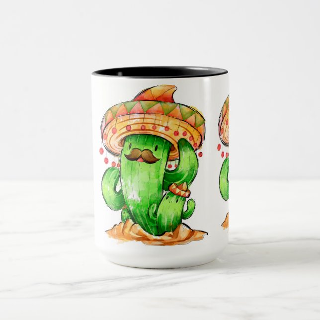 cute Cactus Mug (Center)