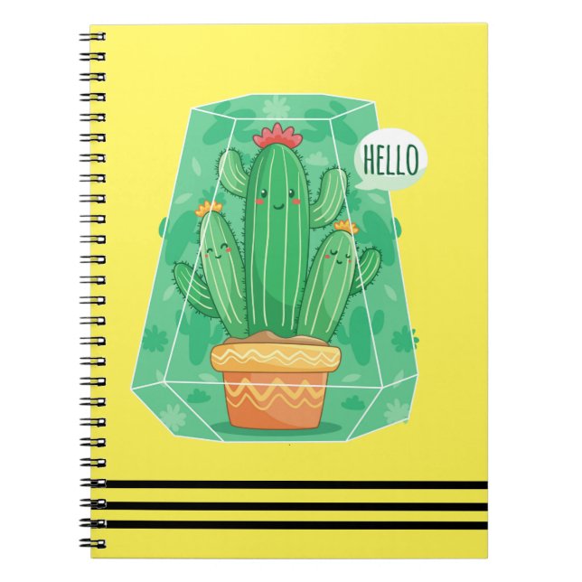 cute Cactus Notebook (Front)