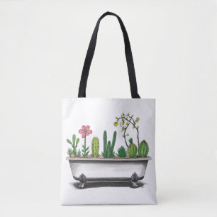 Cute Cactus Plants Tote Bag