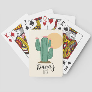 Cute Cactus Playing Cards Deck