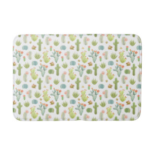 Cute Cactus Standing Pattern Bath Mat