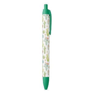 Cute Cactus Standing Pattern Black Ink Pen