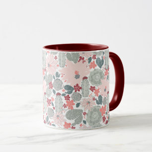 Cute Cactus Succulents Pattern Mug