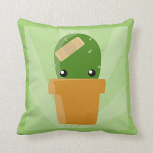 Cute Cactus Throw Pillow