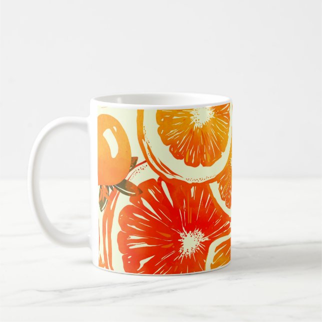 Cute Cactuses: Colourful Seamless Pattern Coffee Mug (Left)