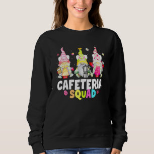 Cute Cafeteria Squad Happy Easter Day Gnome Women Sweatshirt
