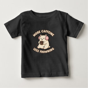 Cute Caffeine Cat Baby Bodysuit