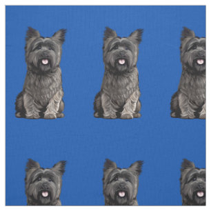 Cute Cairn Terrier Fabric