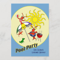 Cute Cajun Crawfish Pool Party
